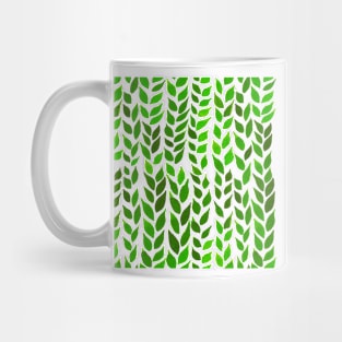 Simple Watercolor Leaves - Lime Green - Transparent Mug